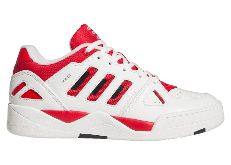 adidas Midcity Low Core White Collegiate Red Core Black