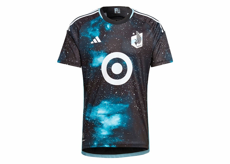adidas Minnesota United FC 24/25 Home Authentic Jersey Black/Zenith