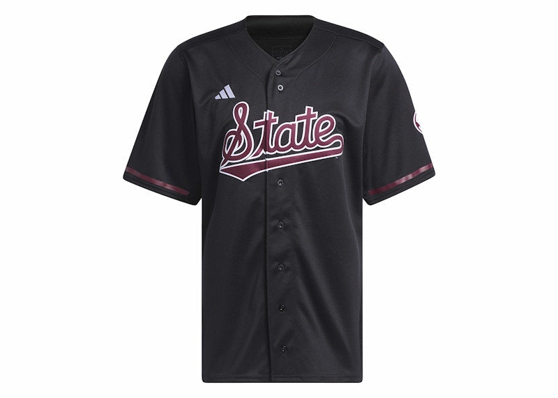 adidas Mississippi State Baseball Jersey Black