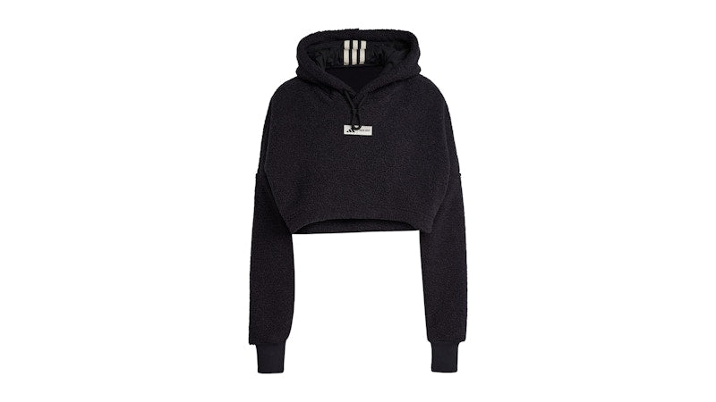 adidas Moon Boot Cropped Hoodie Black
