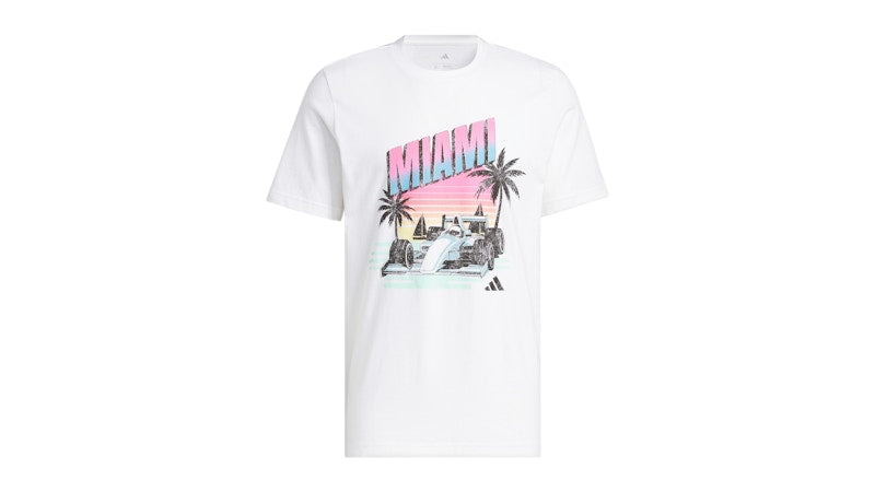 adidas Motorsport Scenic Drive Tee Miami White