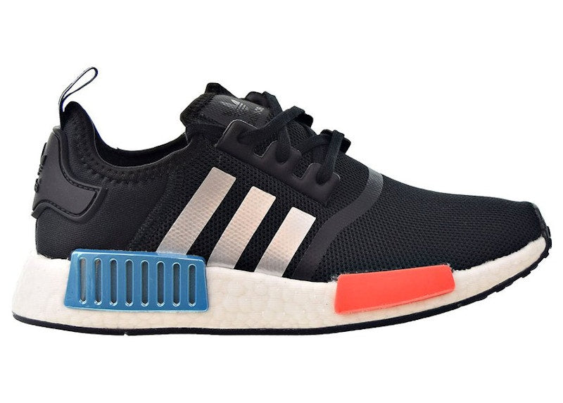 adidas NMD R1 Black Silver Solar Red (GS)