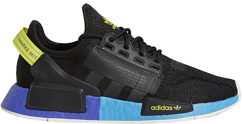 adidas NMD R1 V2 Black Carbon Shock Yellow (GS)