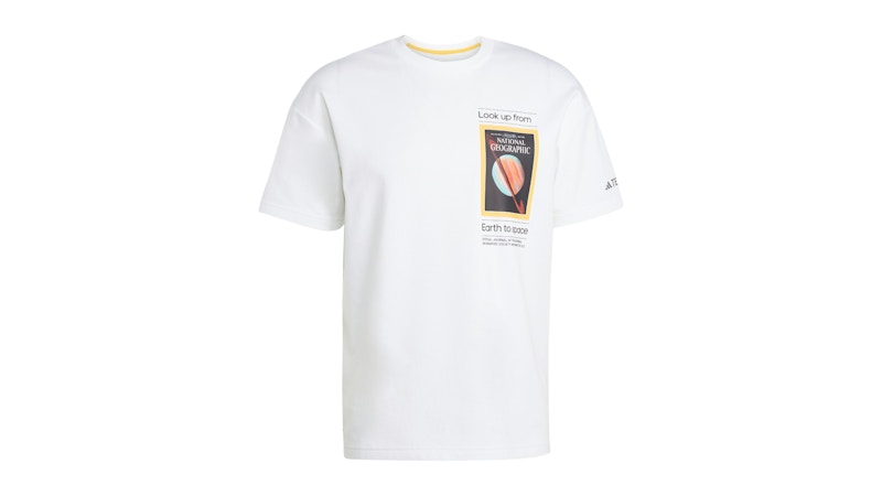 adidas National Geographic Uf Aeroready Graphic T-Shirt White