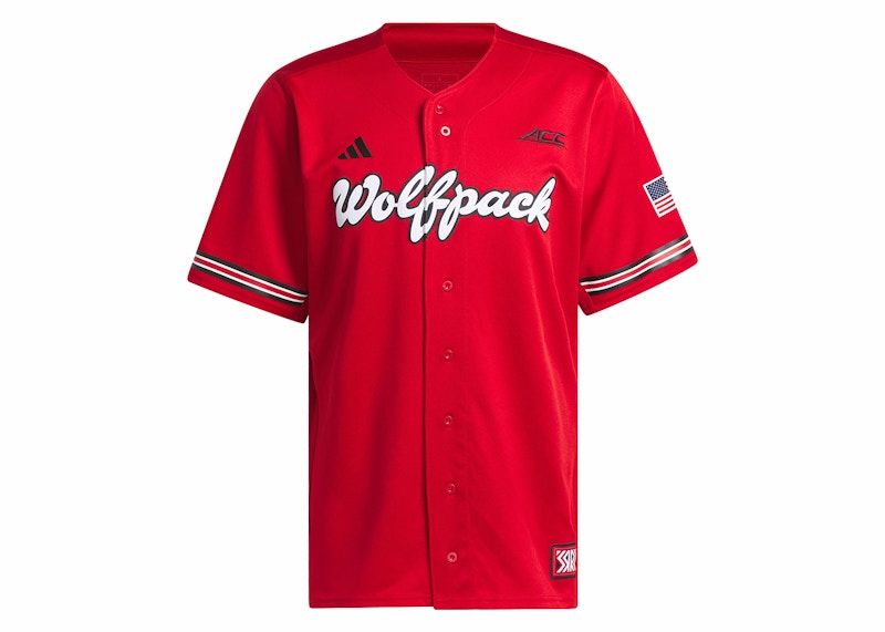 adidas Nc State Reverse Retro Replica Baseball Jersey Team Power Red