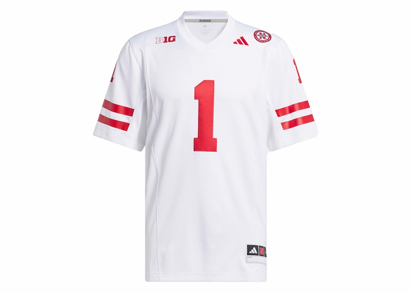 adidas Nebraska Football Off-Field Away Jersey White