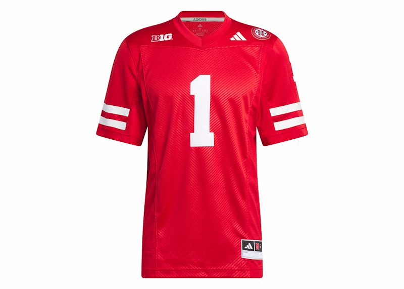 adidas Nebraska Football Off-Field Home Jersey Team Power Red