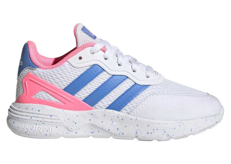 adidas Nebzed Lifestyle Cloud White Blue Fusion Beam Pink (GS)