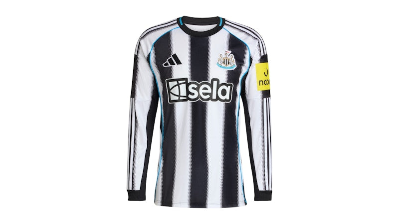 adidas Newcastle United FC 25/26 Long Sleeve Home Jersey Black White