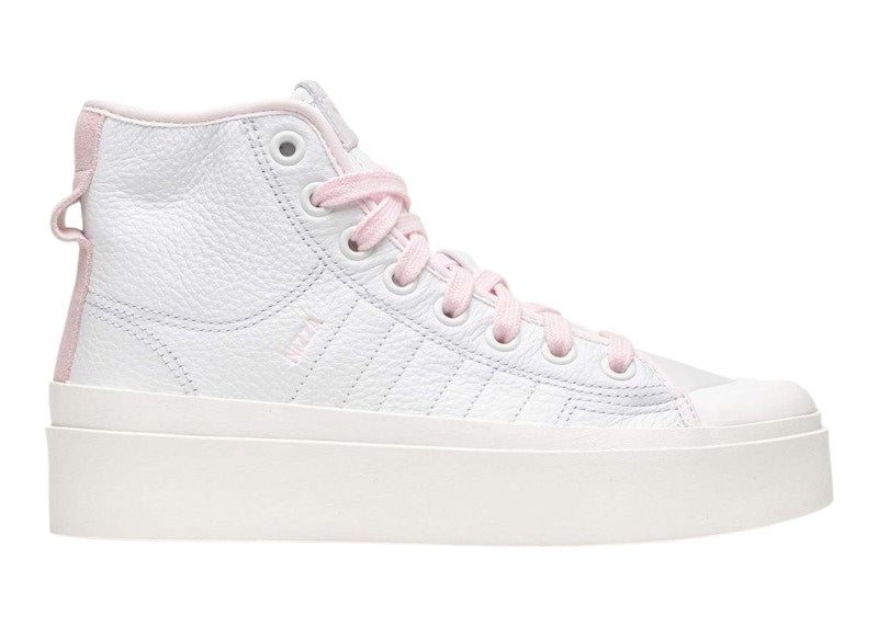 adidas Nizza Bonega Platform Mid Crystal White Cloud White Almost Pink (Women's)