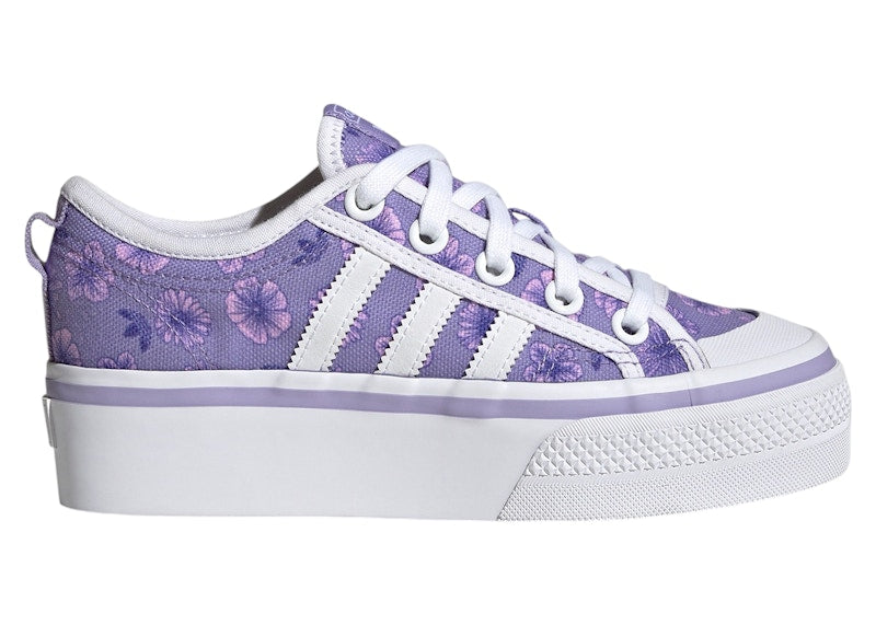 adidas Nizza Platform Cloud White Magic Lilac (GS)