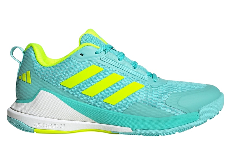 adidas Novaflight 2 Indoor Flash Aqua Lucid Lemon (Women's)