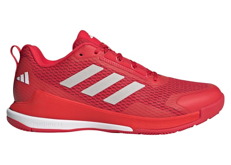 adidas Novaflight 2 Indoor Pure Ruby Zero Metalic Cloud White