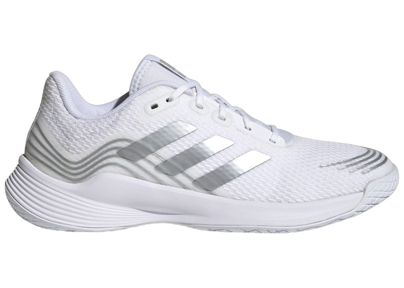 adidas Novaflight Volleyball Cloud White Silver Metallic (Women's)