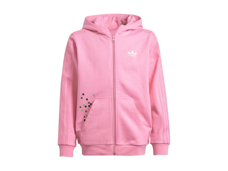 adidas Originals x Minecraft Kids Graphic Hoodie Bliss Pink