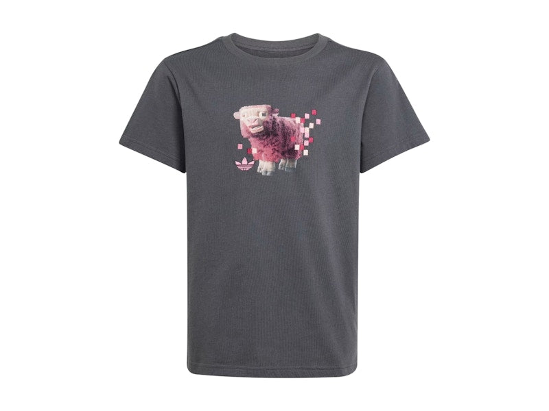 adidas Originals x Minecraft Kids Graphic Tee Carbon