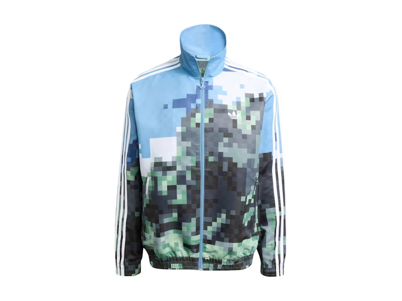 adidas Originals x Minecraft Track Top Hazy Blue/Magic Lime/Tribe Green