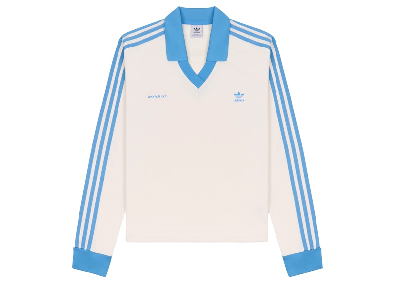 adidas Originals x Sporty & Rich Soccer Jersey Cream/Baby Blue