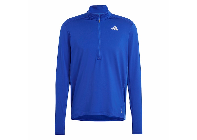 adidas Own the Run 1/2-Zip Tee Lucid Blue