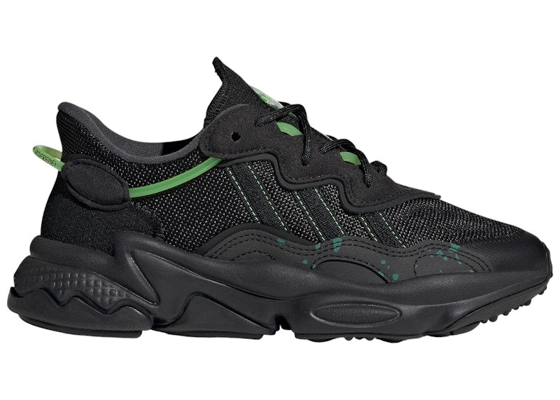 adidas Ozweego Black Solar Green (GS)