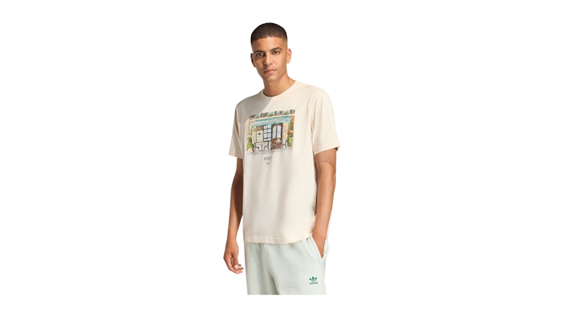 adidas Painting Rome Shop Graphic T-Shirt Wonder White