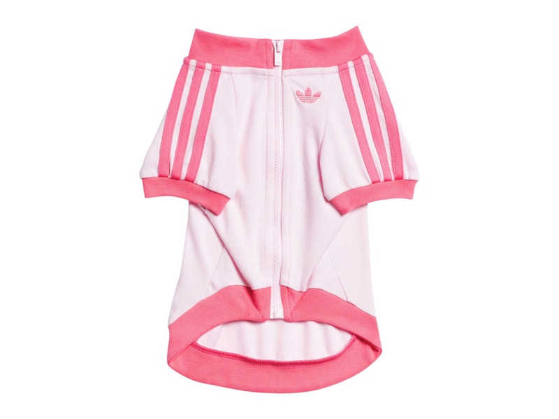 adidas Pet Classic Retro Waffle Sports Thin Jacket Clear Powder Pink/Natural Powder