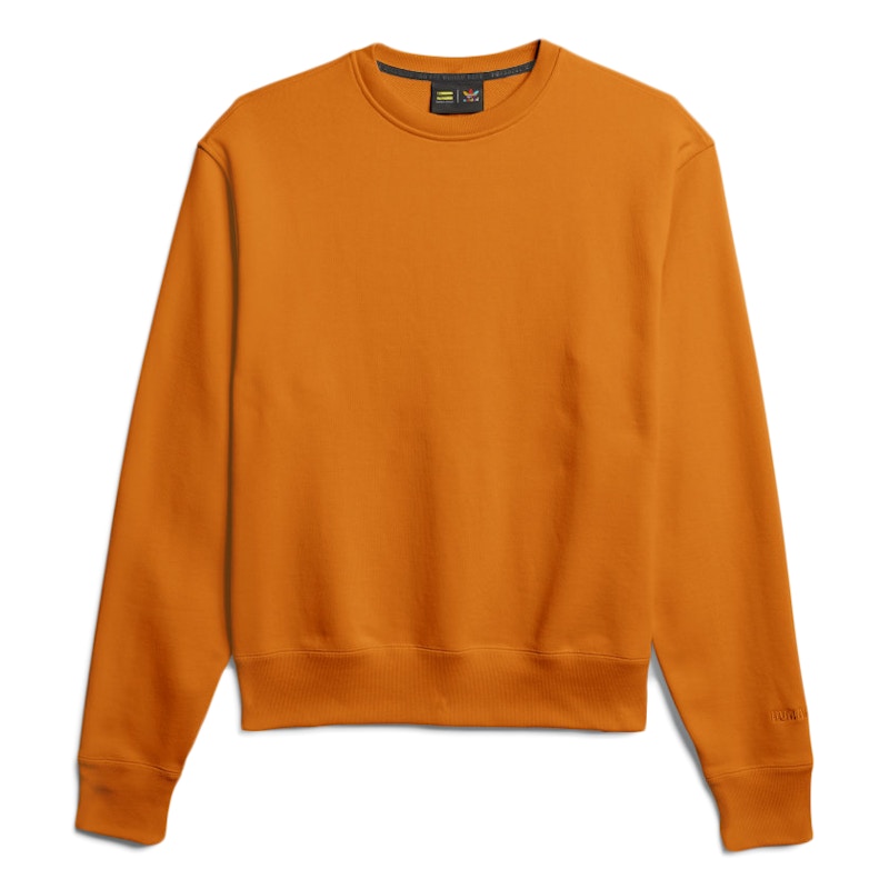 adidas Pharrell Williams Basics Crewneck Sweatshirt Bright Orange