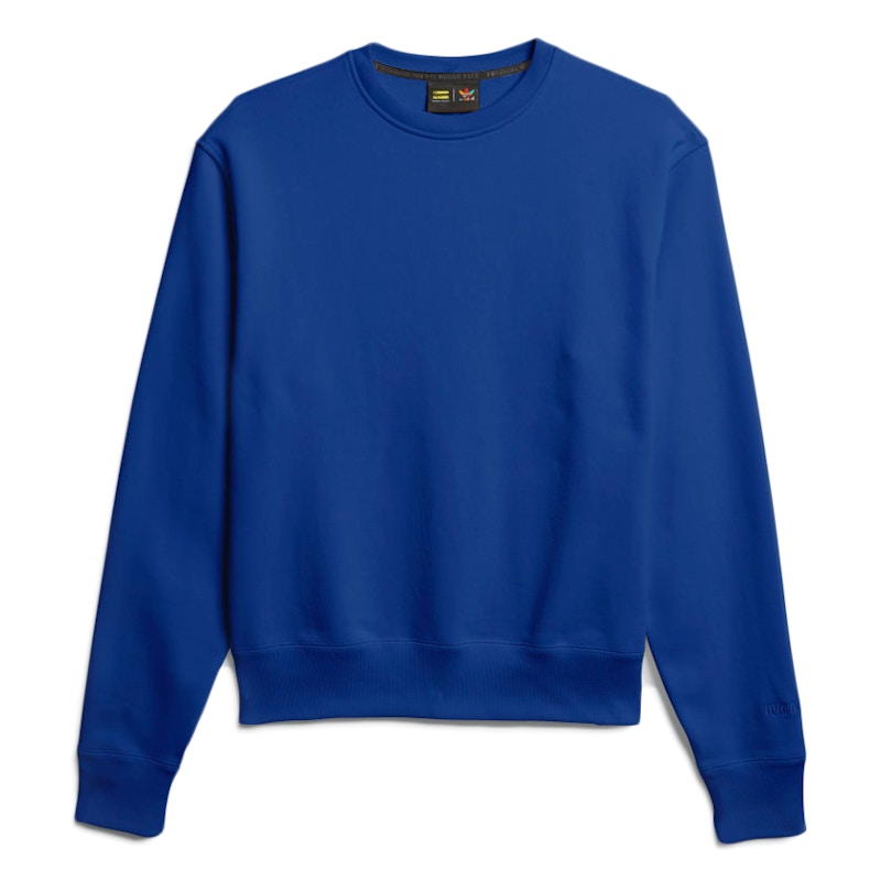 adidas Pharrell Williams Basics Crewneck Sweatshirt Power Blue