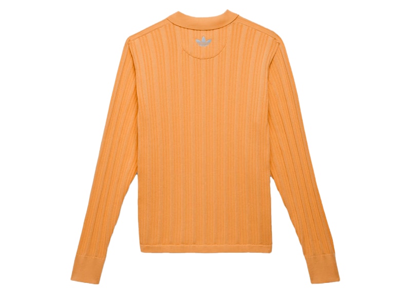 adidas Pharrell Williams Knit Long Sleeve Jersey (Gender Neutral) Hazy Orange