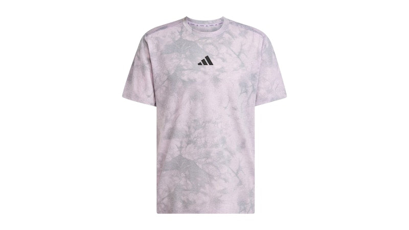 adidas Power Graphic T-Shirt Ice Lavender Powder Plum Grey