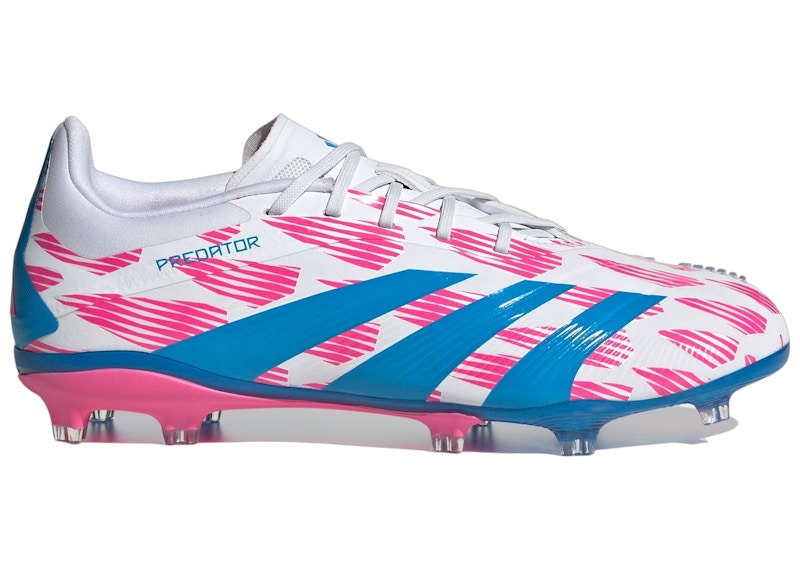 adidas Predator Elite FG Cloud White Solar Blue Solar Pink (GS)