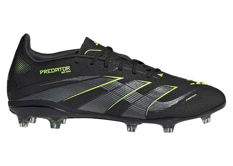adidas Predator Elite FG Core Black Iron Metallic Lucid Lemon (GS)