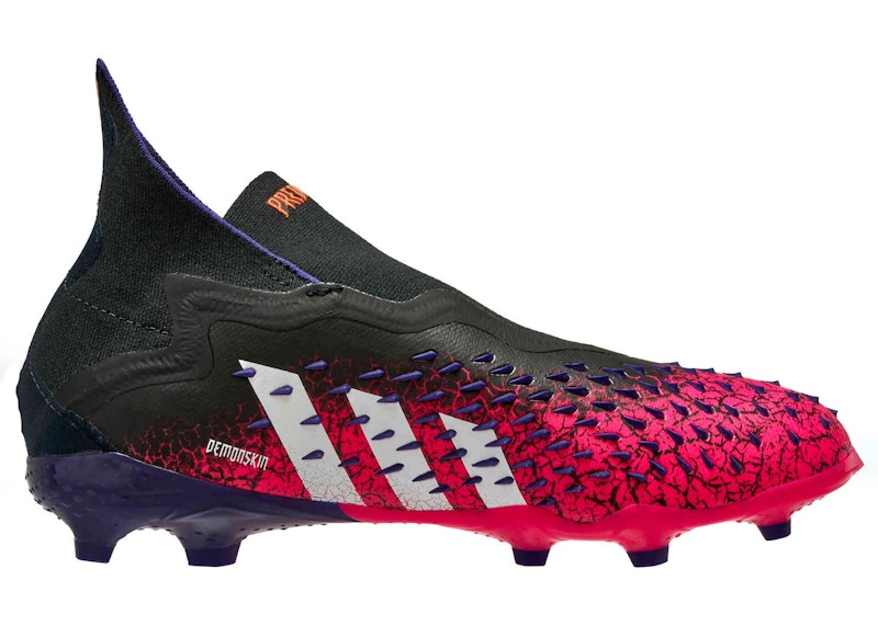 adidas Predator Freak FG J Demonskin Black Shock Pink