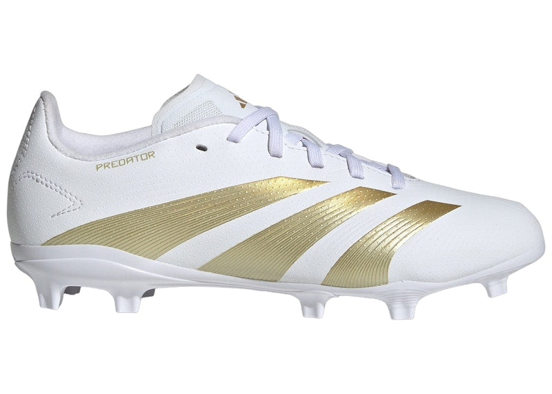 adidas Predator League FG Cloud White Gold Metallic Sandy Beige Met (GS)