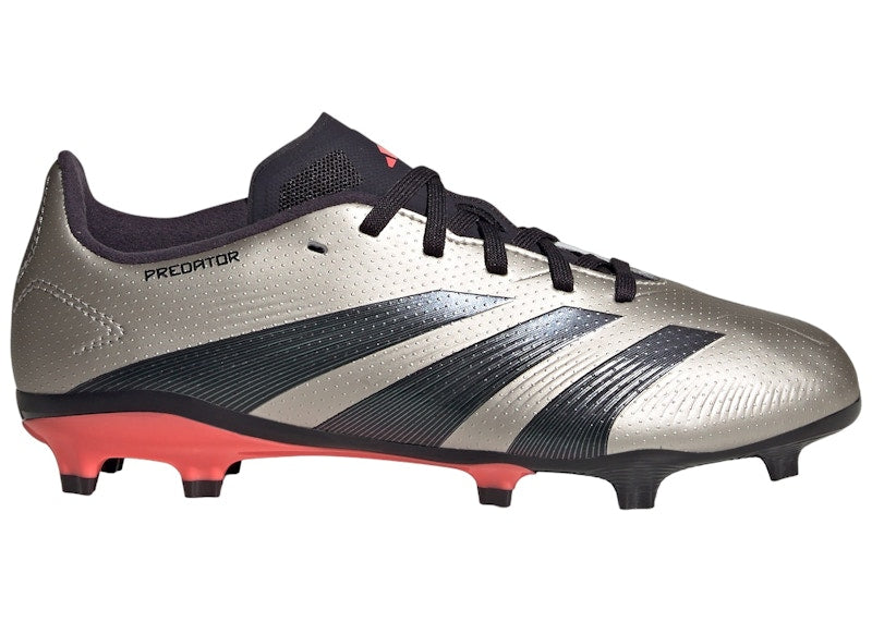 adidas Predator League FG Platinum Metallic Aurora Black Turbo (GS)