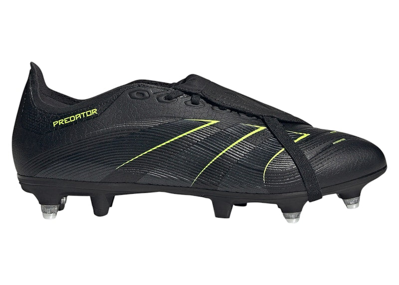 adidas Predator League Fold-Over Tongue SG Core Black Carbon Lucid Lemon