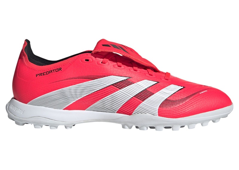 adidas Predator League Fold-Over Tongue Turf Lucid Red Cloud White Core Black