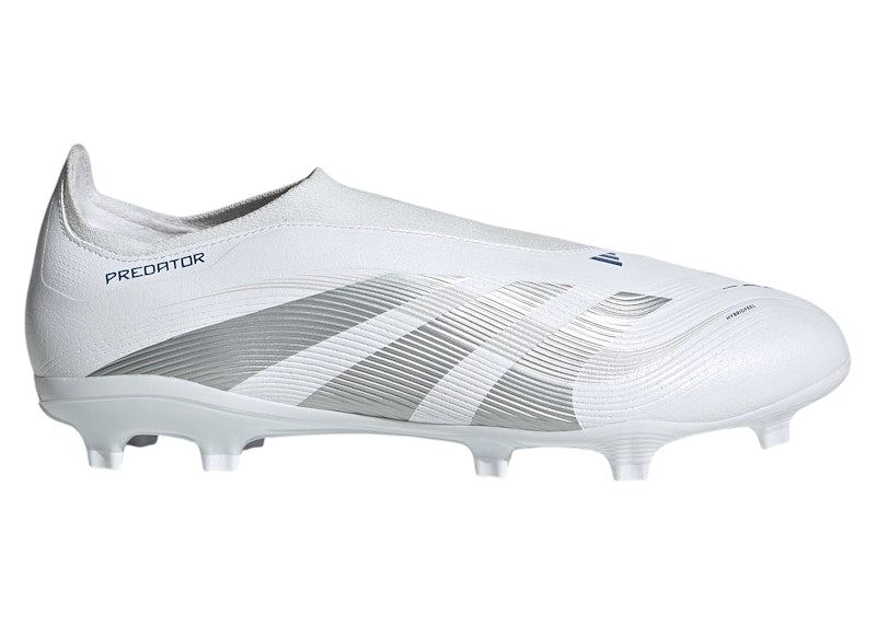 adidas Predator League Laceless FG/MG Cloud White Silver Metallic Bright Royal