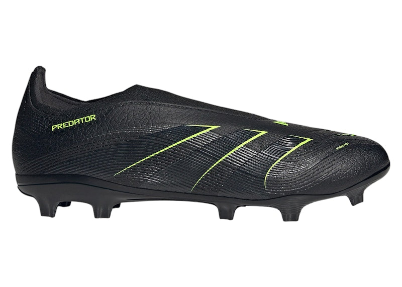 adidas Predator League Laceless FG/MG Core Black Carbon Lucid Lemon
