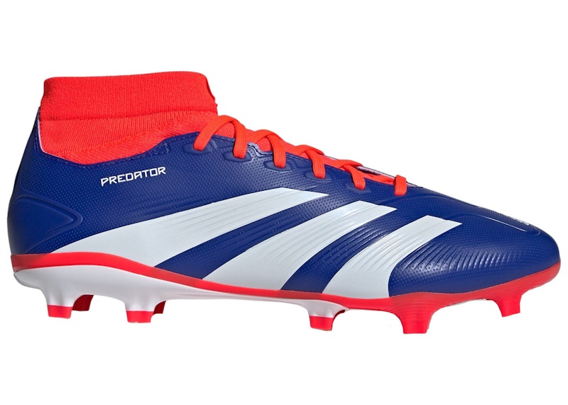 adidas Predator League Sock FG Lucid Blue Cloud White Solar Red