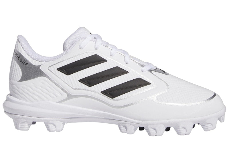 adidas Purehustle 3 MD Cloud White Core Black Silver Metallic (GS)