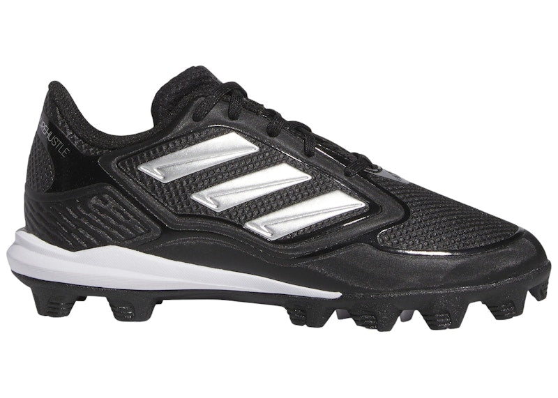 adidas Purehustle 3 MD Core Black Silver Metallic (GS)