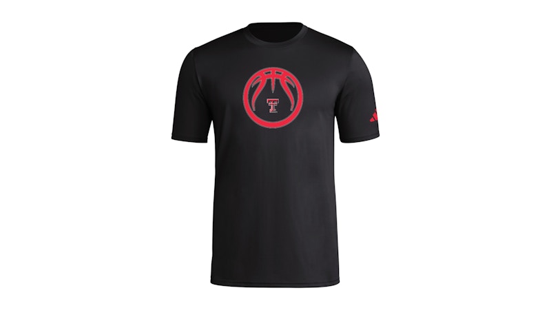 adidas Raiders Short Sleeve Pregame Tee Red Black