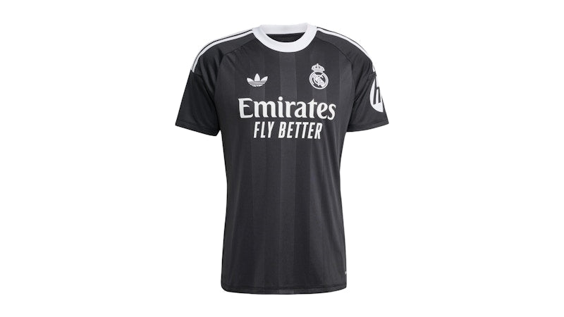 adidas Real Madrid 25/26 Third Goalkeeper Jersey Black