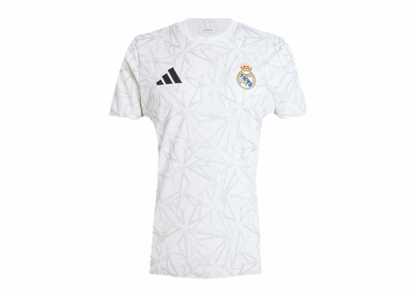 adidas Real Madrid Pre-Match Jersey White/Clear Grey