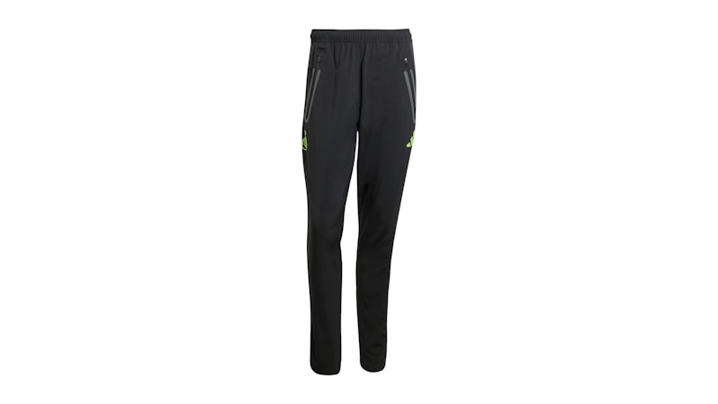 adidas Real Madrid Tiro 25 Pro Vis Tech Travel Pants Black Lucid Lemon