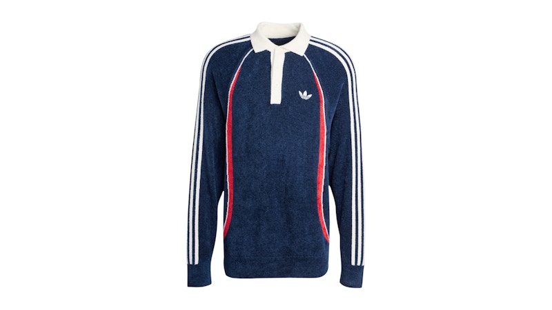 adidas Retro Remix Teamgeist Polo Night Indigo Better Scarlet Off White