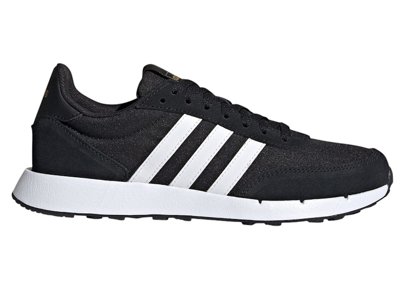 adidas Run 60s 2.0 Core Black Cloud White Gold Metallic (Women's)
