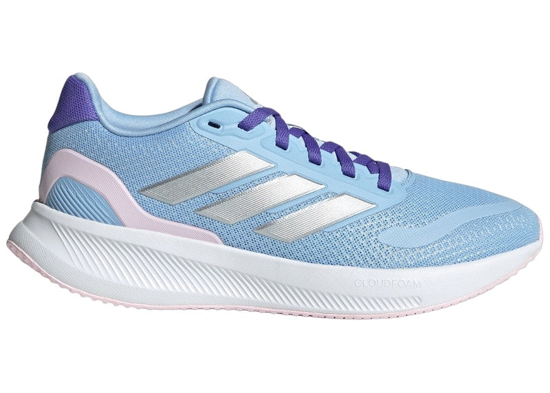 adidas Runfalcon 5 Glow Blue Silver Metallic Clear Pink (GS)