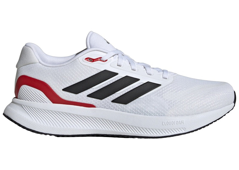 adidas Runfalcon 5 Wide Cloud White Core Black Better Scarlet